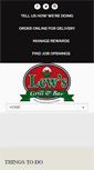 Mobile Screenshot of lewsgrillandbar.com