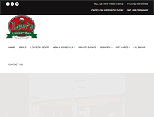Tablet Screenshot of lewsgrillandbar.com